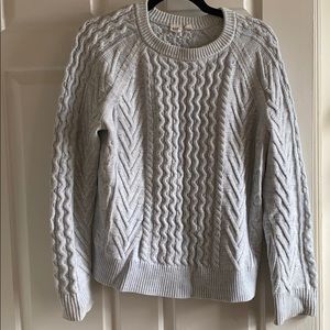 Gap cotton cable knit light blue sweater